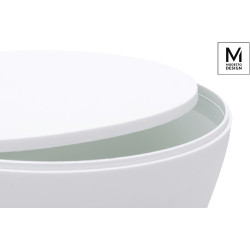 PP612.WHITE MODESTO stołek TAMBURO biały - polipropylen King Home