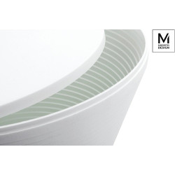 PP612.WHITE MODESTO stołek TAMBURO biały - polipropylen King Home