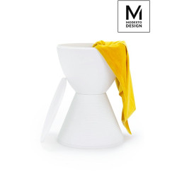 PP612.WHITE MODESTO stołek TAMBURO biały - polipropylen King Home