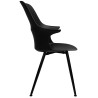 334-CPP3 Krzesło BRAZO HIGH czarne  - polipropylen, metal King Home