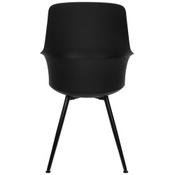 334-CPP3 Krzesło BRAZO HIGH czarne  - polipropylen, metal King Home