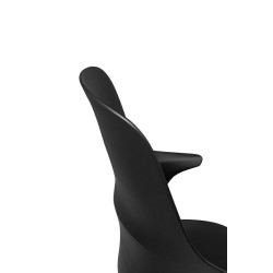 334-CPP3 Krzesło BRAZO HIGH czarne  - polipropylen, metal King Home