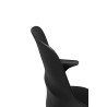 334-CPP3 Krzesło BRAZO HIGH czarne  - polipropylen, metal King Home