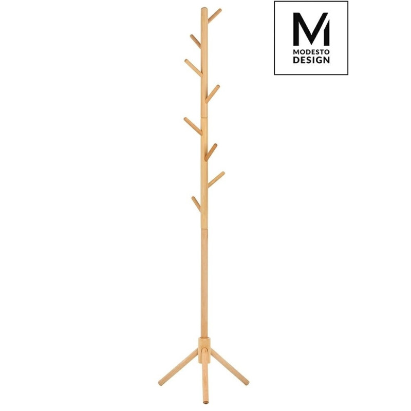 281.NATURAL MODESTO wieszak stojący STICK naturalny - drewno bukowe King Home