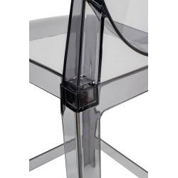 KH010100226 Krzesło barowe VICTORIA 65 cm dymione - poliwęglan King Home