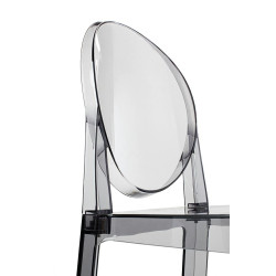 KH010100226 Krzesło barowe VICTORIA 65 cm dymione - poliwęglan King Home