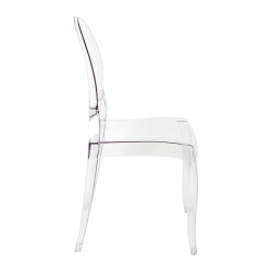 PC502.CLEAR Krzesło ELIZABETH transparentne - poliwęglan King Home