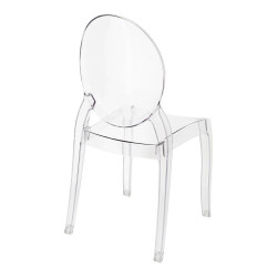PC502.CLEAR Krzesło ELIZABETH transparentne - poliwęglan King Home