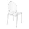 PC502.CLEAR Krzesło ELIZABETH transparentne - poliwęglan King Home