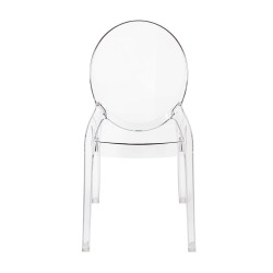 PC502.CLEAR Krzesło ELIZABETH transparentne - poliwęglan King Home
