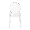 PC502.CLEAR Krzesło ELIZABETH transparentne - poliwęglan King Home