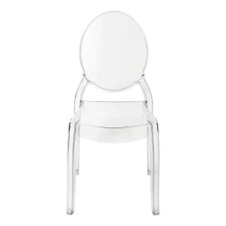 PC502.CLEAR Krzesło ELIZABETH transparentne - poliwęglan King Home