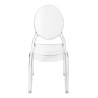 PC502.CLEAR Krzesło ELIZABETH transparentne - poliwęglan King Home