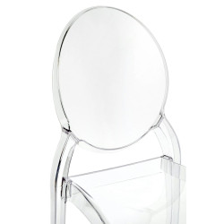 PC502.CLEAR Krzesło ELIZABETH transparentne - poliwęglan King Home