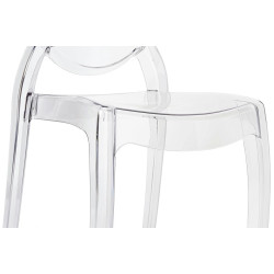 PC502.CLEAR Krzesło ELIZABETH transparentne - poliwęglan King Home