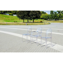 PC502.CLEAR Krzesło ELIZABETH transparentne - poliwęglan King Home