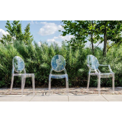 PC502.CLEAR Krzesło ELIZABETH transparentne - poliwęglan King Home