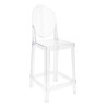 KH010100214 Krzesło barowe VICTORIA 65 cm transparentne King Home