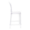 KH010100214 Krzesło barowe VICTORIA 65 cm transparentne King Home