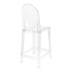 KH010100214 Krzesło barowe VICTORIA 65 cm transparentne King Home