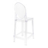 KH010100214 Krzesło barowe VICTORIA 65 cm transparentne King Home