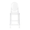 KH010100214 Krzesło barowe VICTORIA 65 cm transparentne King Home