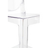 KH010100214 Krzesło barowe VICTORIA 65 cm transparentne King Home