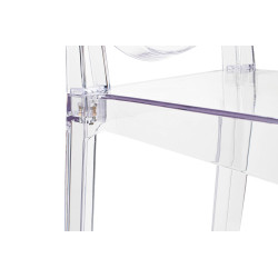 KH010100214 Krzesło barowe VICTORIA 65 cm transparentne King Home