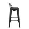 KH010100971 Krzesło barowe TOWER BACK 66 (Paris) czarne King Home