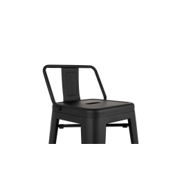 KH010100971 Krzesło barowe TOWER BACK 66 (Paris) czarne King Home