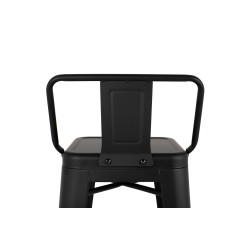 KH010100971 Krzesło barowe TOWER BACK 66 (Paris) czarne King Home