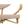 KH1501100220 Krzesło BISTRO PARIS ARM jasnobrązowe rattan King Home