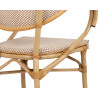 KH1501100220 Krzesło BISTRO PARIS ARM jasnobrązowe rattan King Home