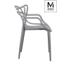 C1034.GREY MODESTO krzesło HILO szare - polipropylen King Home