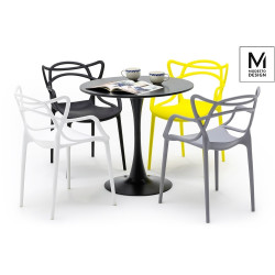 C1034.GREY MODESTO krzesło HILO szare - polipropylen King Home