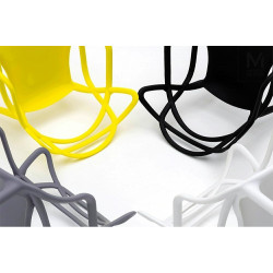 C1034.GREY MODESTO krzesło HILO szare - polipropylen King Home