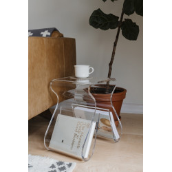 322720-165UMBRA stołek MAGINO przezroczysty King Home