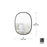 1013765-040UMBRA lustro HUB 46 x 61 cm czarne King Home