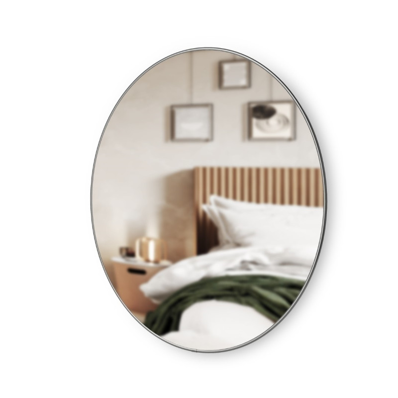 1012715-378UMBRA lustro ścienne HUBBA 86 cm metaliczno / tytanowe King Home