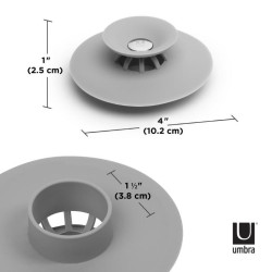 023464-918UMBRA zatyczka do wanny FLEX szara King Home