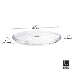 020162-165UMBRA mydelniczka DROPLET przezroczysta King Home