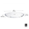 020162-165UMBRA mydelniczka DROPLET przezroczysta King Home