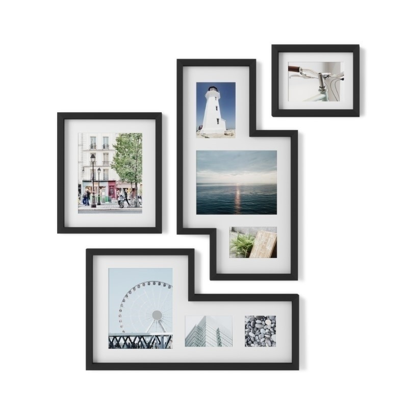 1015592-1106UMBRA zestaw 4 ramek do zdjęć MINGLE czarne King Home