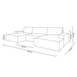 5900168831049Narożnik PILLOW C1 z funkcją spania - II grupa tkanin King Home