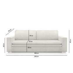 5900168831162Sofa SENSE z funkcją spania - II grupa tkanin King Home