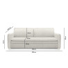 5900168831186Sofa SENSE SLIM z funkcją spania - II grupa tkanin King Home