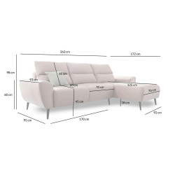 5900168831353Narożnik JEF z funkcją spania - I grupa tkanin King Home