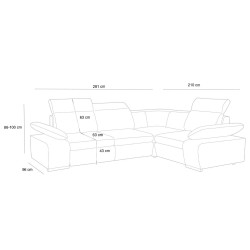 5900168831612Narożnik CONTINENTAL S z funkcją spania - II grupa tkanin King Home