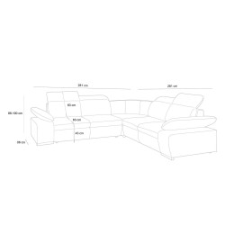 5900168831629Narożnik CONTINENTAL M z funkcją spania - I grupa tkanin King Home