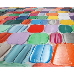 65912KARE obraz TOUCHED COLORFUL DOTS 200x140  cm King Home